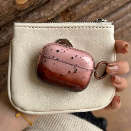 ぼかし Airpods 4ケース グラデーション Airpodspro2/proカバー Airpods3/2 リング/キーチェーン 秋冬に流行る[M4785]
