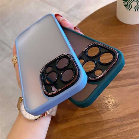 指紋防止 iphone14pro/14promaxカバー マット加工 汚れ付きにくいiphone13/12promaxカバー  耐衝撃 滑りにくい 高品質[M2294]