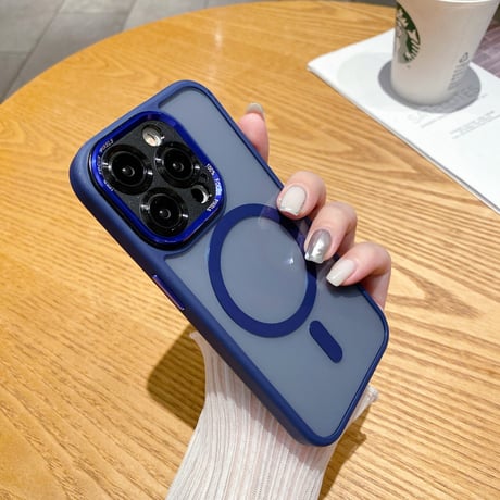 ナチュラルチタン iPhone15pro/15promaxケース ブラックチタン Magsafe対応 iPhone14/13proカバー  高級感 耐久性耐衝撃[M3571]