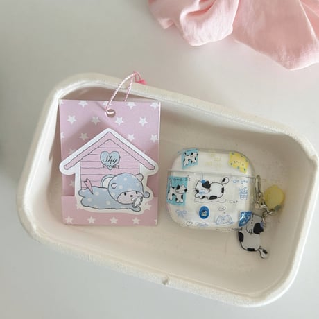 猫ちゃん Airpods Pro3ケース かわいい Airpods4/3カバー pro2/pro1 リング/キーホルダー ギフトにおすすめ[M6424]