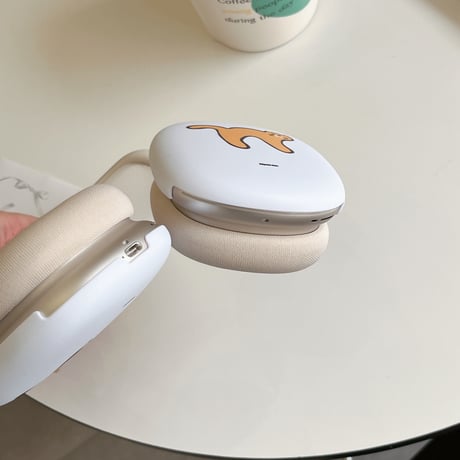 可愛い猫柄 AirPodsMax2/1ケース マット 指紋/汚れ防止 エアーポッズ マックス専用カバー ギフトに最適 頑丈[M5214]