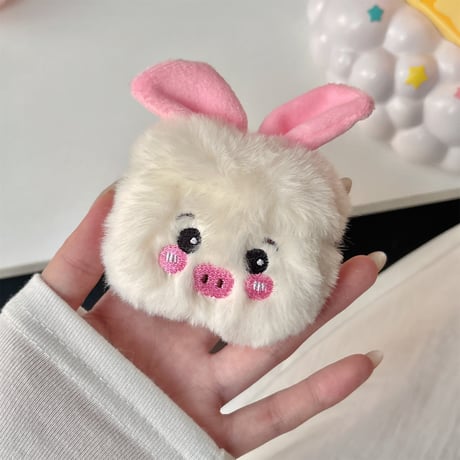 豚 Airpods４ケース ふもふも Airpods3/pro2カバー 可愛すぎる ギフトにおすすめ [M4971]