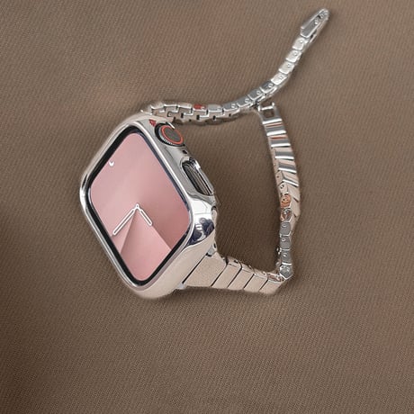 手首の細い方向け AppleWatchバンド 上品 高級感 Series11/10/9 Ultra series8 7 6 5  SE アップルウォッチベルト シンプル 定番[M6495]