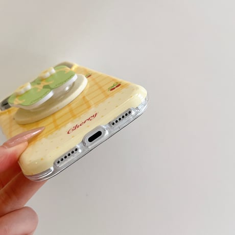 サンダルグリップ iPhone17Pro/17ケース MagSafe対応 iPhone16Pro/15/14ケース 可愛すぎる 丈夫 [M6462]