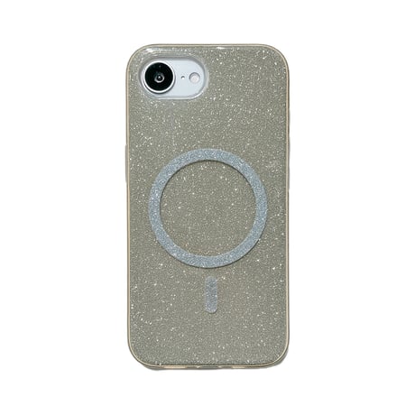 キラキラ iPhone17e/16eケース MagSafe対応 iPhone17Pro/16ProMax/15ケース ラメいり 丈夫 光沢感[M6204]