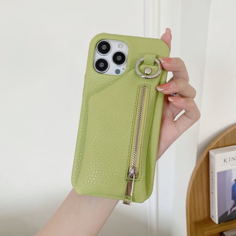 小銭入れ付き アイフォン15/14proカバー 革製 iPhone13mini/12/11proカバー 高品質 12色 スタンド 小銭/カード/お札/鍵収納可[M3233]
