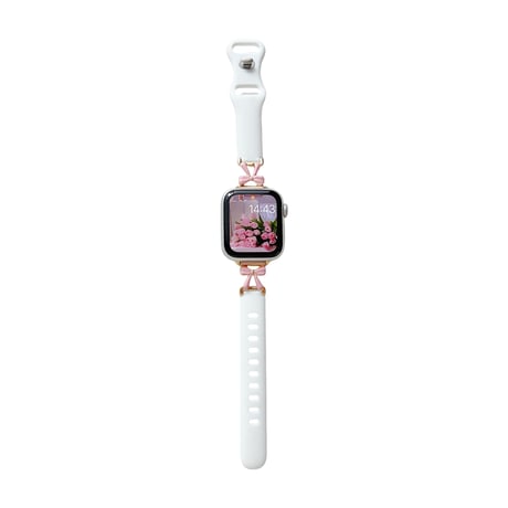 シリコン Applewatchバンド リボン アップルウォッチベルト Ultra3 series11 10 98 7 6 SE3 SE2  シンプル風 耐久性ある[M6263]