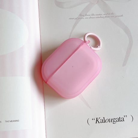 シンプル風 AirpodsPro3ケース マット 指紋防止 Airpods4カバー  AirpodsPro2/Pro1カバー リング付き お揃い[M6478]