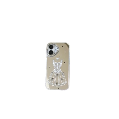 ワンピース iPhone16pro/16カバー メイク直し鏡 iPhone15pro/14promax/13ケース 頑丈 上品 大人可愛い [M5310]