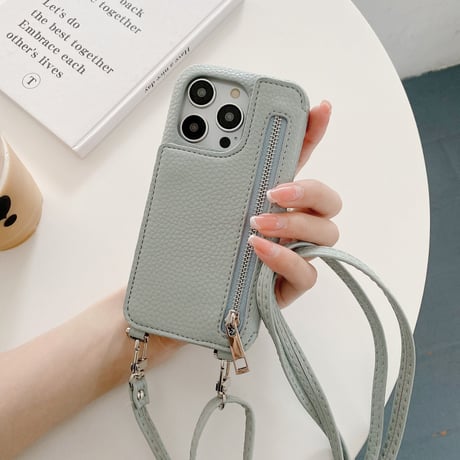 小銭/カード入れ iPhone15/14proカバー 鏡/ストラップ付アイフォン13/12/11proケース レザー 高品質 ガールズに人気 プレゼントおすすめ[M3151]