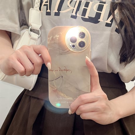 大理石調 iphone14/13proケース 頑丈耐衝撃 アイフォン12プロ/11カバー 高級感ぼかし 淡色 全面保護 お揃い[M3031]