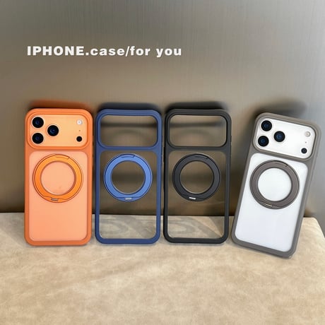 多機能高品質 iPhone17Pro/17ProMaxケース ショルダーストラップ付 MagSafeリングスタンド  iPhone17ケース 耐衝撃 高級感 [M5780]