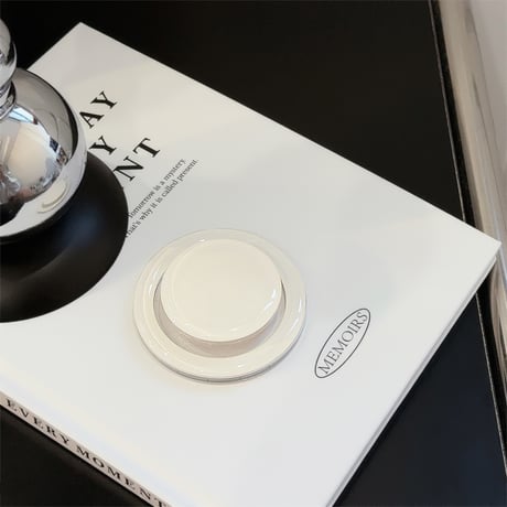 シンプル MagSafe対応スマホグリップ  磁石グリップ マグネット式スタンド ギフトにおすすめ[M4313]