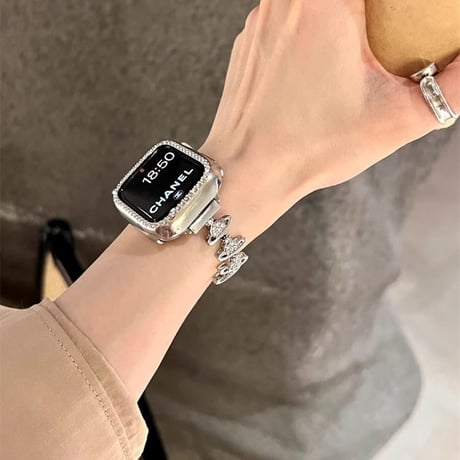 ジュエリー Applewatchベルト 高級感 Ultra2/1/SE(第2/1世代)/Series9/8/7/6/5/4/3/2/1アップルウォッチバンド おしゃれ[M4602]