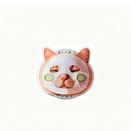 猫ちゃん マグネット式 スマホリング 磁石グリップスタンド 便利 かわいい ギフトに最適 [M6340]