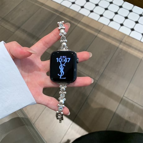高級感ダイヤ AppleWatchバンド おしゃれ金属 アップルウォッチバンド Series10/9 Ultra series8 7 6 5 4  3 2 SE SE2 高品質 人気[M5319]