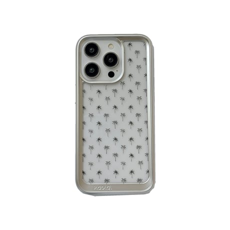 メッキクリアiPhoneケース 花柄 iPhone15/15pro/14/13/12カバー 黄ばまない 高品質 指紋防止[M4360]