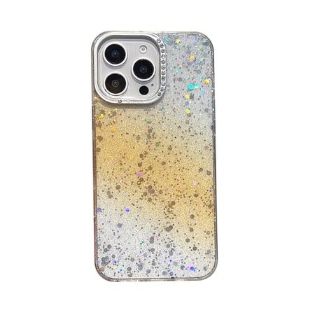 春におすすめ iPhone16pro/16ケース キラキララメ ジュエリー iPhone15Pro/13/14カバー グラデーションカラー 可愛い [M5091]