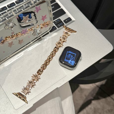 ダイヤ星  AppleWatchバンド メタル AppleWatchベルト Series 11/10/9/8 SE3/2  Ultra3/2/1 高級感高品質 人気品[M6439]