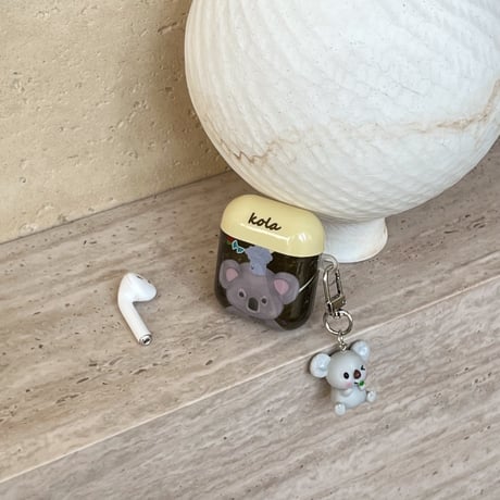 コアラ Airpods 4ケース 可愛すぎ Airpods3/2カバー Airpodspro2/pro  キーホルダー付き ギフトにおすすめ[M5021]