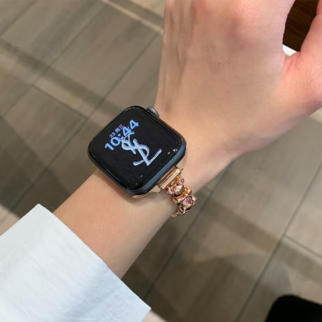 高級感ダイヤ AppleWatchバンド おしゃれ金属 アップルウォッチバンド Series10/9 Ultra series8 7 6 5 4  3 2 SE SE2 高品質 人気[M5319]