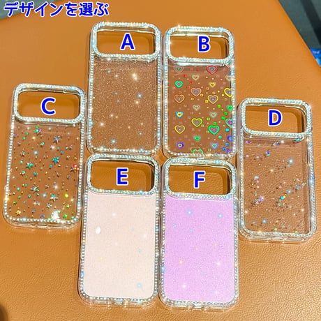 キラキラ光る iPhone17/17Proケース  ジュエリライン iPhone16/15PromaX/14カバー 透明黄ばまない 美しい輝く [M5839]