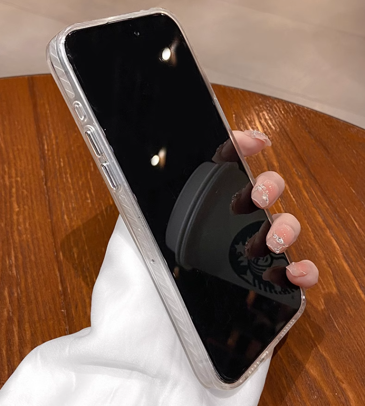 キラキラレンズカバー iPhone16Pro/16plusケース パールハートデコ 