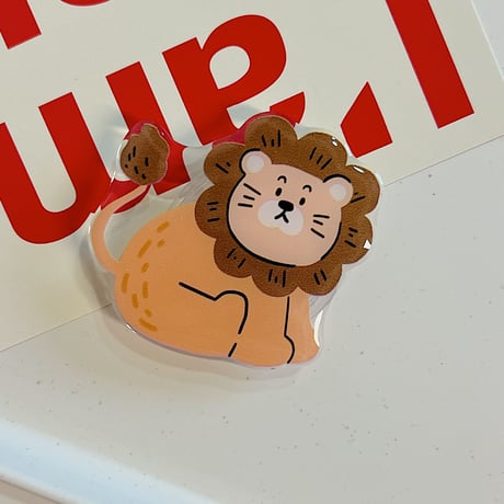 可愛い動物 スマホグリップ 全機種対応 折り畳み式グリップトーク 卓上スタンド機能付き 粘着タイプ[M2918]