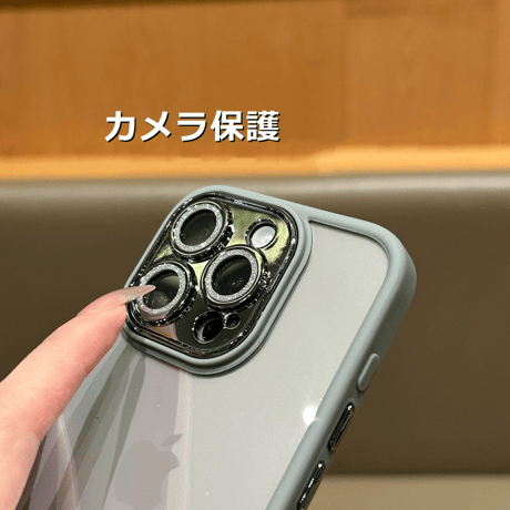 キラキラカメラカバー iPhone15pro/15promaxケース 黄ばまない 丈夫 iphone14/13/12proケース オシャレ 超人気[M3664]
