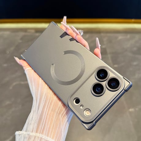 スクエア iPhone17Pro/17Promaxケース Magsafe充電 iPhone17/17Airカバー 四角耐衝撃 カッコイイ [M5659]