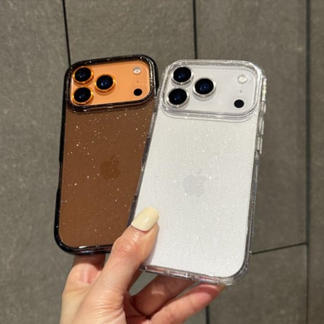 キラキラ iPhone17/16Proケース 透明 iPhone15plus/14pro/13カバー シンプル風 軽量 取り外しが簡単[M4923]