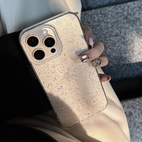キラキラグリッター iPhone16/16proケース 定番 iPhone14/13pro/12カバー 大人可愛い 軽量人気[M5247]