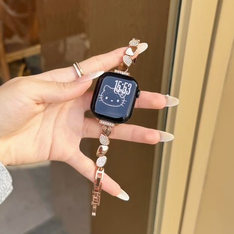 ダイヤメタル  AppleWatchバンド オシャレシック AppleWatchベルト Series 11/10/9/8 SE3/2  Ultra3/2/1 高級感高品質[M6269]