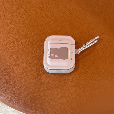 Airpods 4(第四世代)ケース 鏡付き豚  めっちゃ可愛い AirpodsPro2/Pro1カバー  エアポッズ3/2 カラビナ付き ギフトに最適[M4688]
