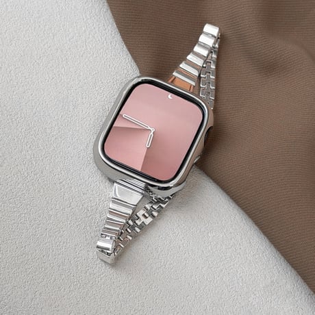 手首の細い方向け AppleWatchバンド 上品 高級感 Series11/10/9 Ultra series8 7 6 5  SE アップルウォッチベルト シンプル 定番[M6495]
