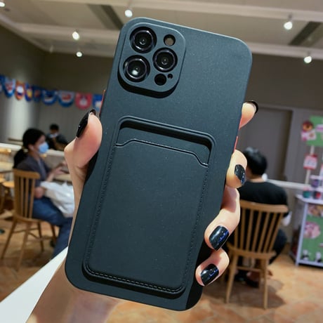 カート収納 アイフォン14プロ/14プラス シンプル iPhone13mini/12/11カバー シリコン ソフト 立体ボタン[M2636]