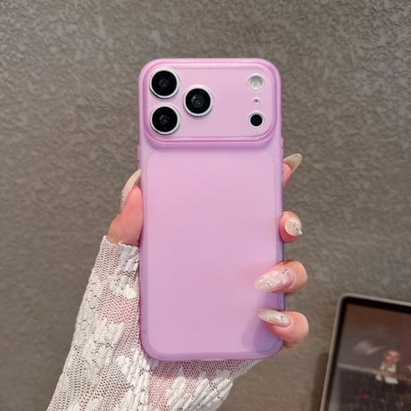 薄型軽量 iPhone17/17Proケース シルバー 指紋防止 iPhone16Pro/15pro/14ProMaxケース カメラ保護 持ちやすい[M6470]