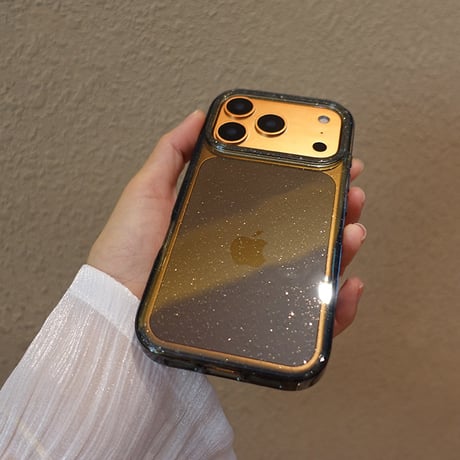キラキラ iPhone17/16Proケース 透明 iPhone15plus/14pro/13カバー シンプル風 軽量 取り外しが簡単[M4923]