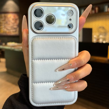 ダウンっぽ iPhone17pro/17promaxケース カメラコントロールカバー付 iPhone16Pro/15/14シリーズカバー 耐衝撃 レンズカバー付[M6005]