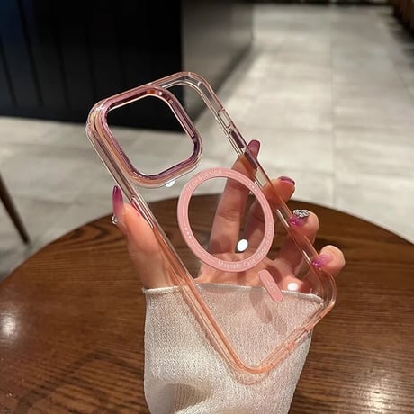 クリア iPhone15promax/15proケース MagSafe アイフォン14/13proカバー 黄ばまない 頑丈 耐久性ある [M3534]