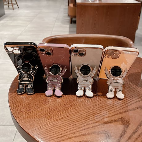 宇宙飛行士 iphone14/13promaxケース  スタンド機能 iphone12/11promaxカバー  高品質  可愛い[M2056]