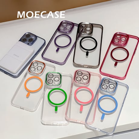 高品質高透明 Magsafe iPhone15/15proケース クリア黄ばまない iPhone14Pro/13proケース  滑り止め 丈夫 シンプルコーデ [M3765]