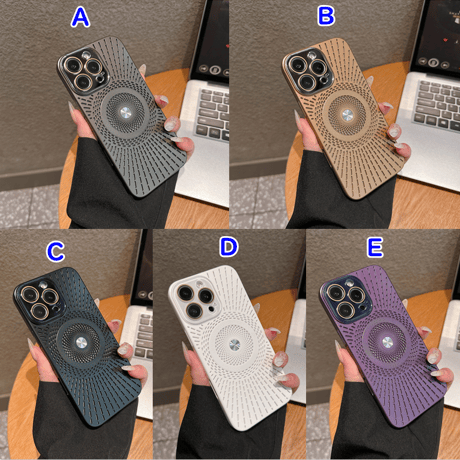 放熱仕様 iPhone16pro/16promaxケース MagSafe対応 カメラ保護 iPhone15pro/14/13proカバー 指紋防止 丈夫 [M5344]