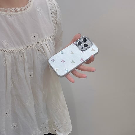 多彩リボン iPhone15/15proケース 指紋防止 皮 iPhone14/13pro/12promaxケース かわいい 女子力アップ[M4501]