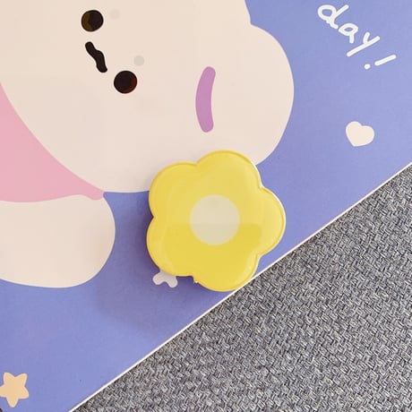 花スマホグリップ  可愛い flower グリップトーク  艶ありポップソケット  タンド機能付き  全機種対応 M698