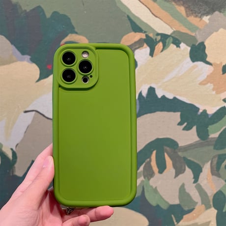 無地 iPhone15/14proケース シンプル シリコン 頑丈 アイフォン13/12/11カバー シック 9色[M3518]
