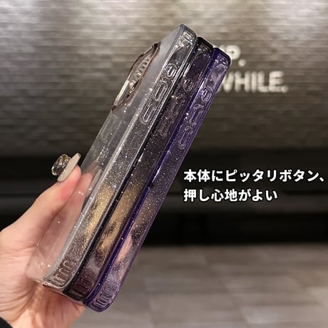 iPhone16Pro/16ケース キラキラ 大人可愛い クリアiPhone15Pro/14ProMax/13ケース 黄ばまない トレンド大人気 [M4675]