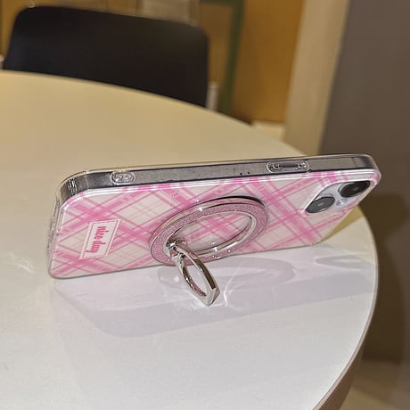 マグセーフスマホリング スタンド一体 キラキララメ入り  落下防止 オシャレ ギフトにおすすめ[M3902]