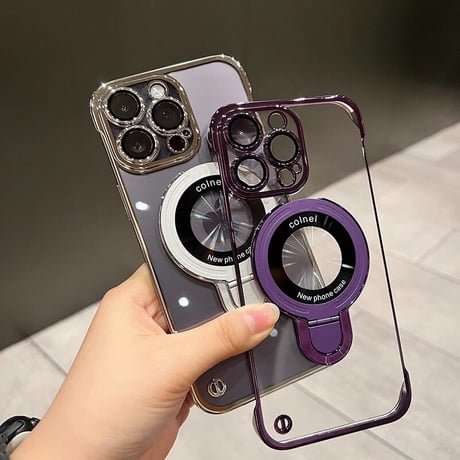 MagSafeリング iPhone15Pro/15ProMaxケース  耐久性 黄ばまない 薄型軽量 iPhone14/12/13Proカバー [M3552]