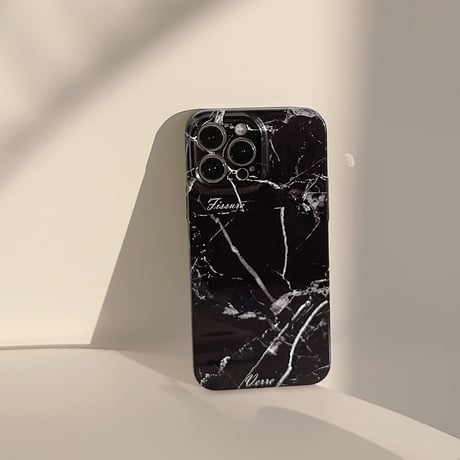 大理石柄 iPhone14pro/14promaxケース 艶あり iPhone13pro/12/11promaxカバー 男女お揃い 頑丈 高品質 ハードケース[M3268]